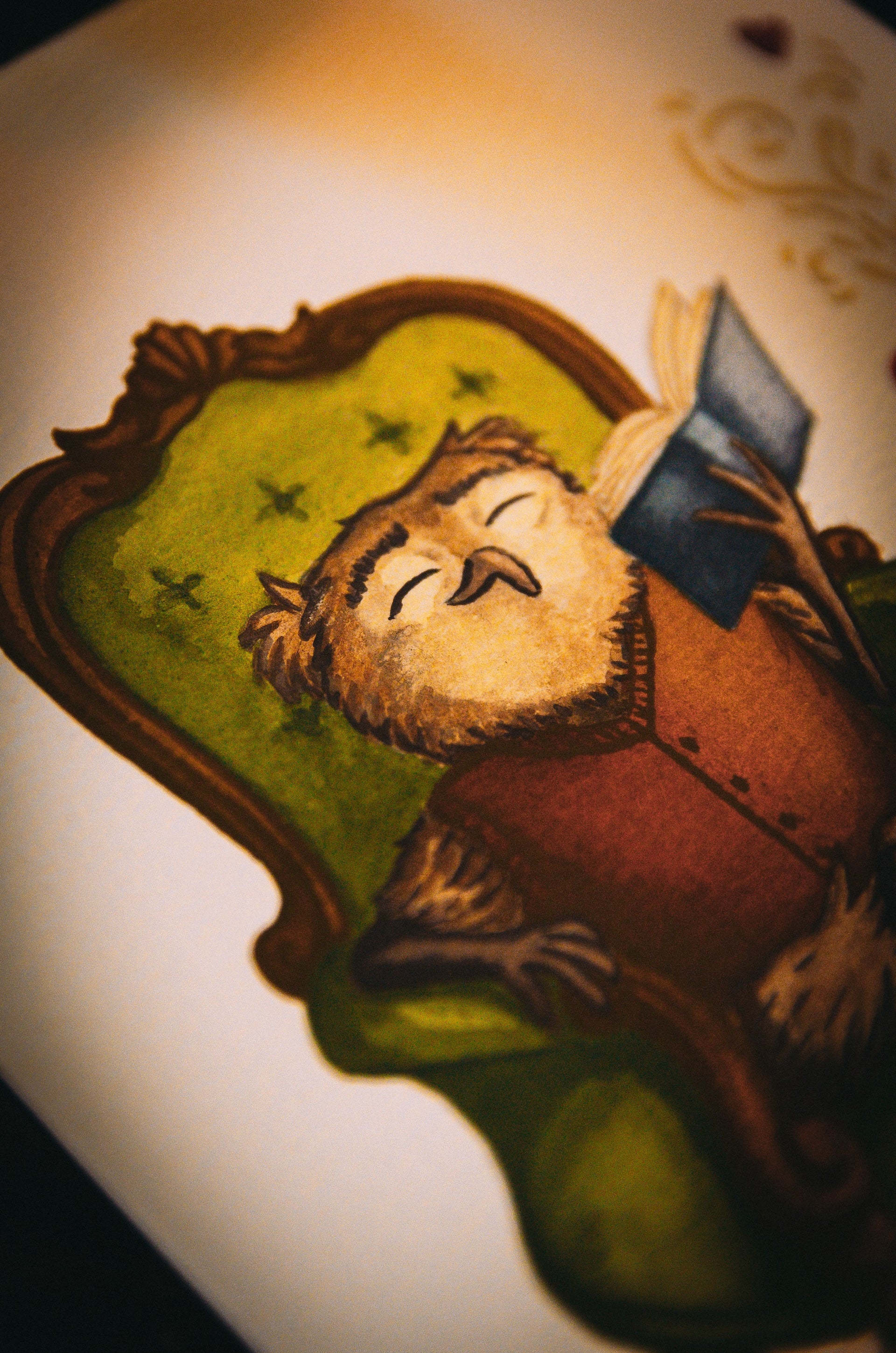 El Lector Nocturno — Print de Ilustración Original