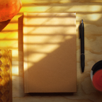 Cuaderno Artesanal Camello Hoja Hueso Tinta y Misterio