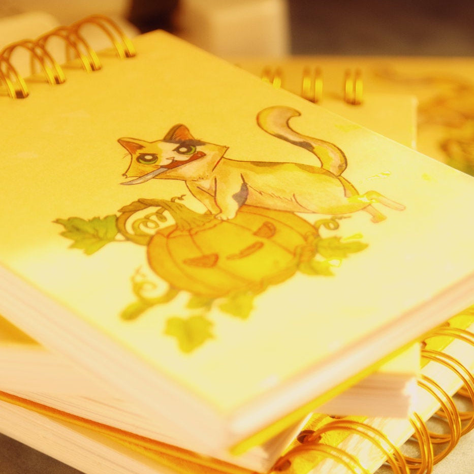 Cuaderno Engagolado Halloween Gato