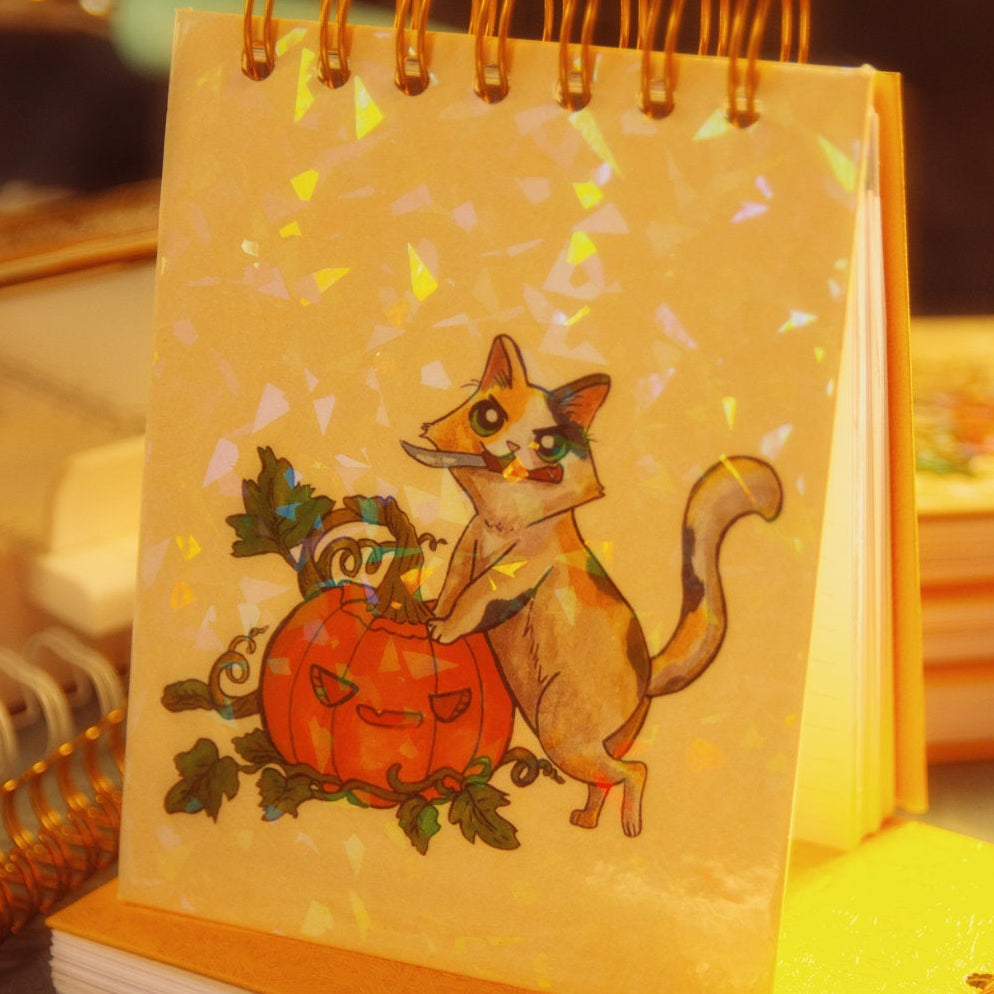 Cuaderno Engagolado Halloween Gato 3