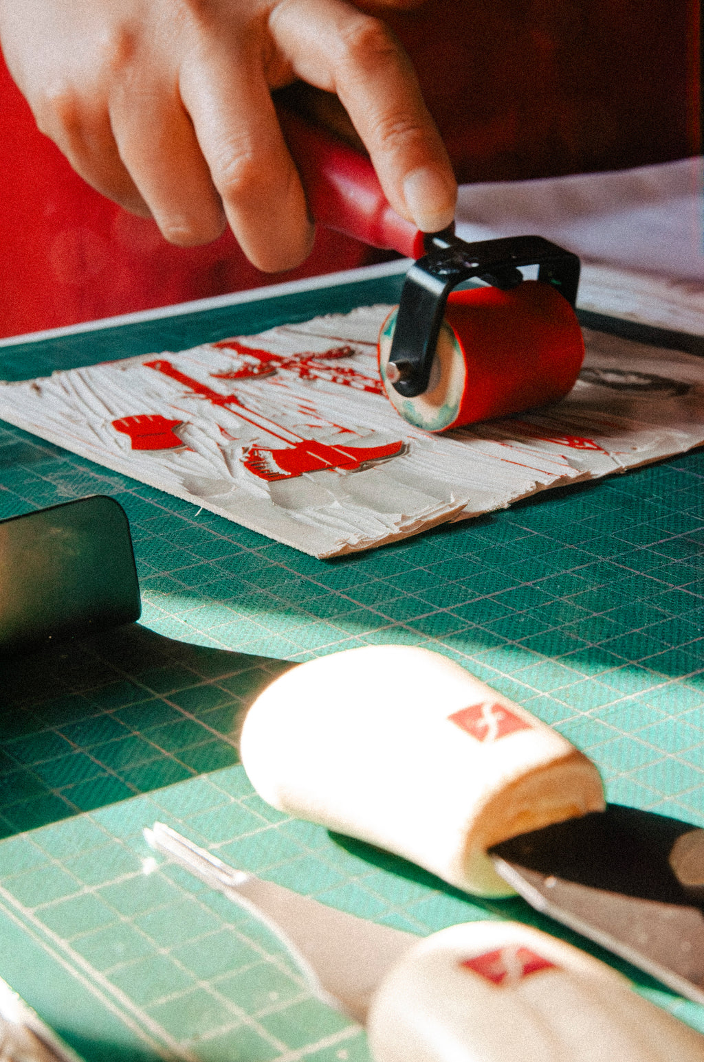 Tragones y Mazmorras - Sello en Linograbado