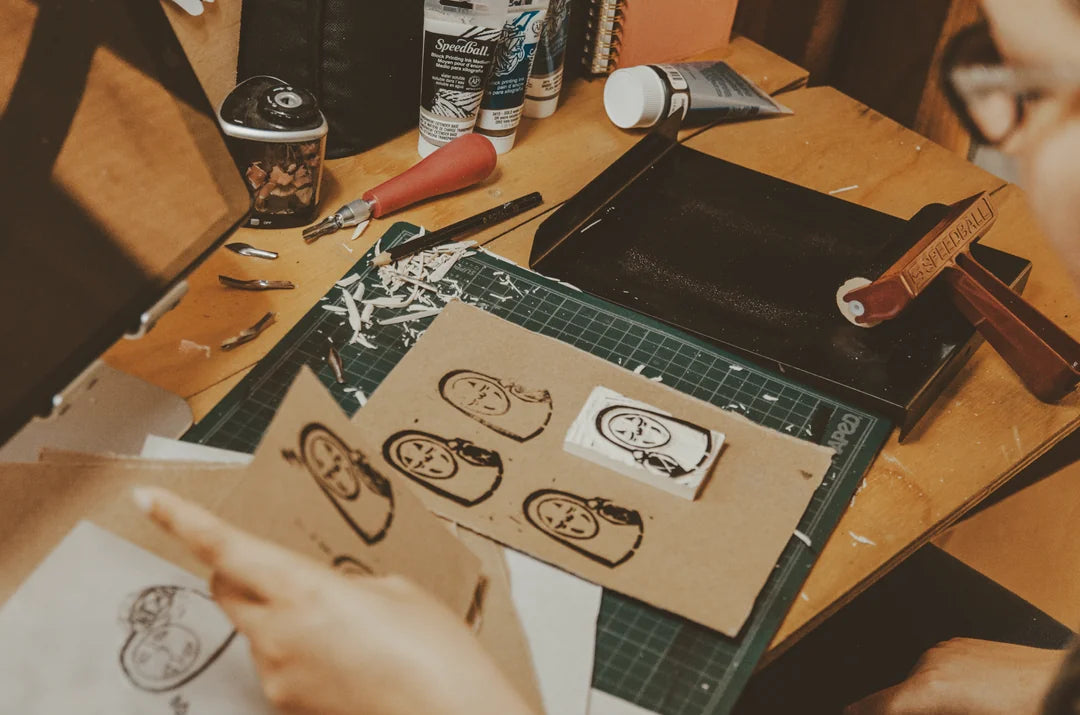 Ghibli Linograbado Proceso Aprendiendo