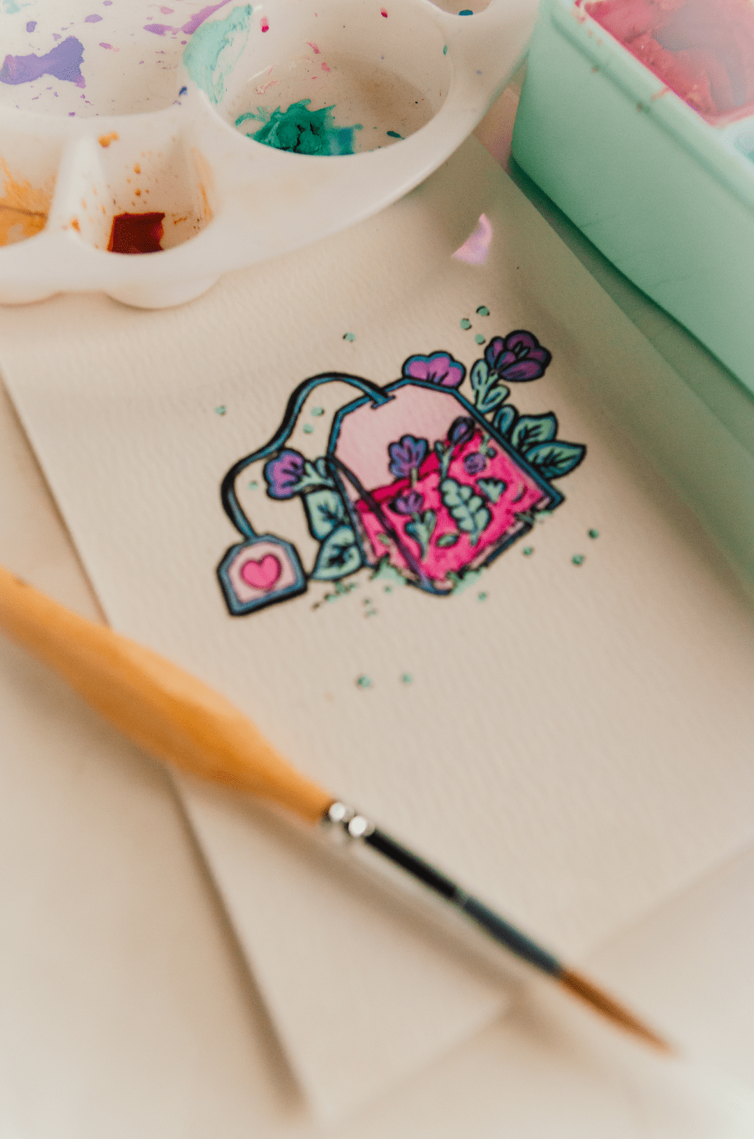 Bolsa de Té Mágica · Print Original - Tinta y Misterio