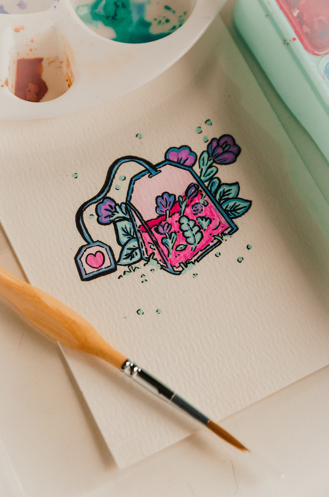 Bolsa de Té Mágica · Print Original - Tinta y Misterio