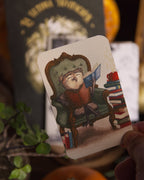 Mini Print Artístico: El Refugio del Búho Lector - Tinta y Misterio